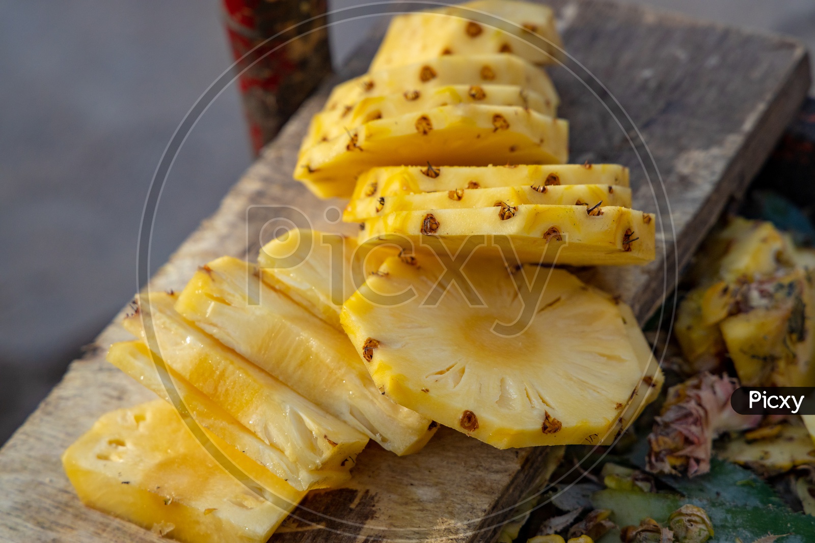 Pineapple Cut Into Pieces