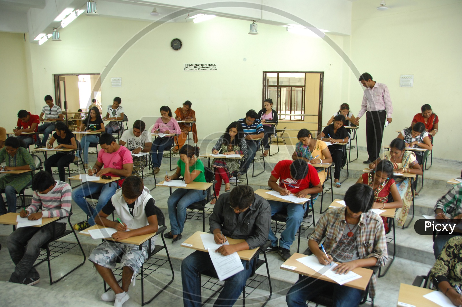 Students Taking Examination In a Exam Hall
