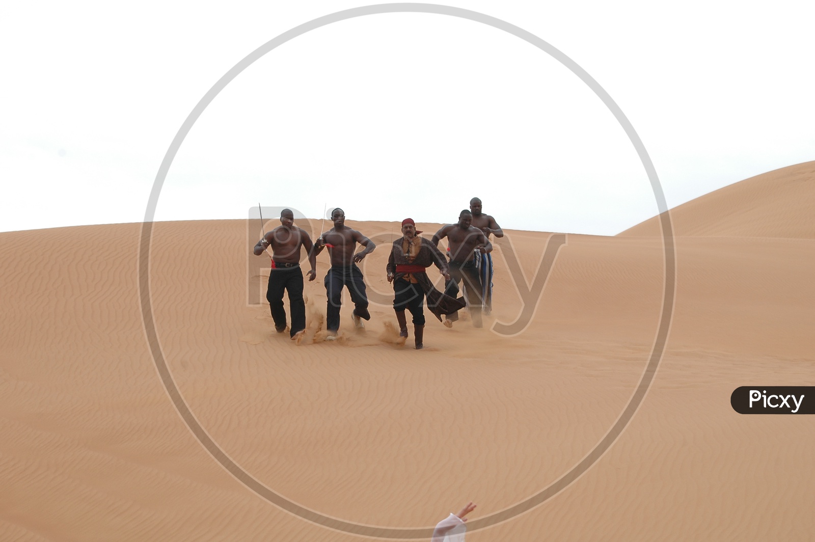 Movie shooting In Desert Sand Dunes