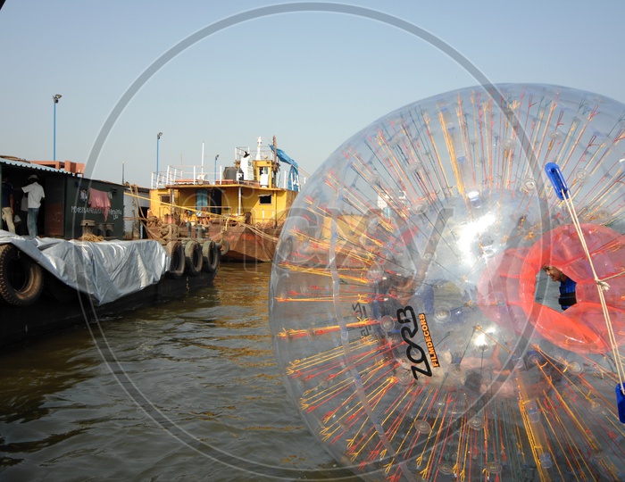Bubble Roller  Rides on Sea Water