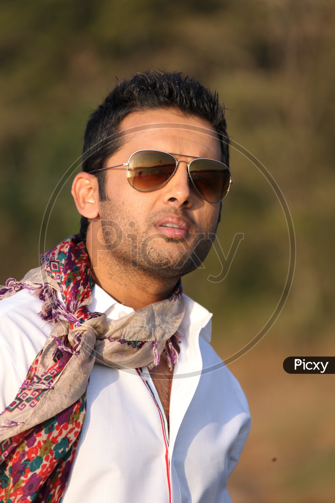 Image of Actor Nithin Movie Working Stills with Goggles-SJ651478-Picxy