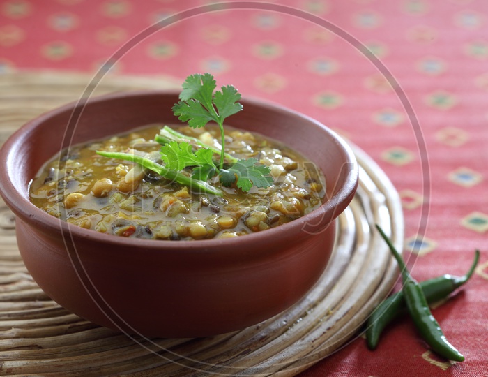 Dal Tadka in a traditional bowl.