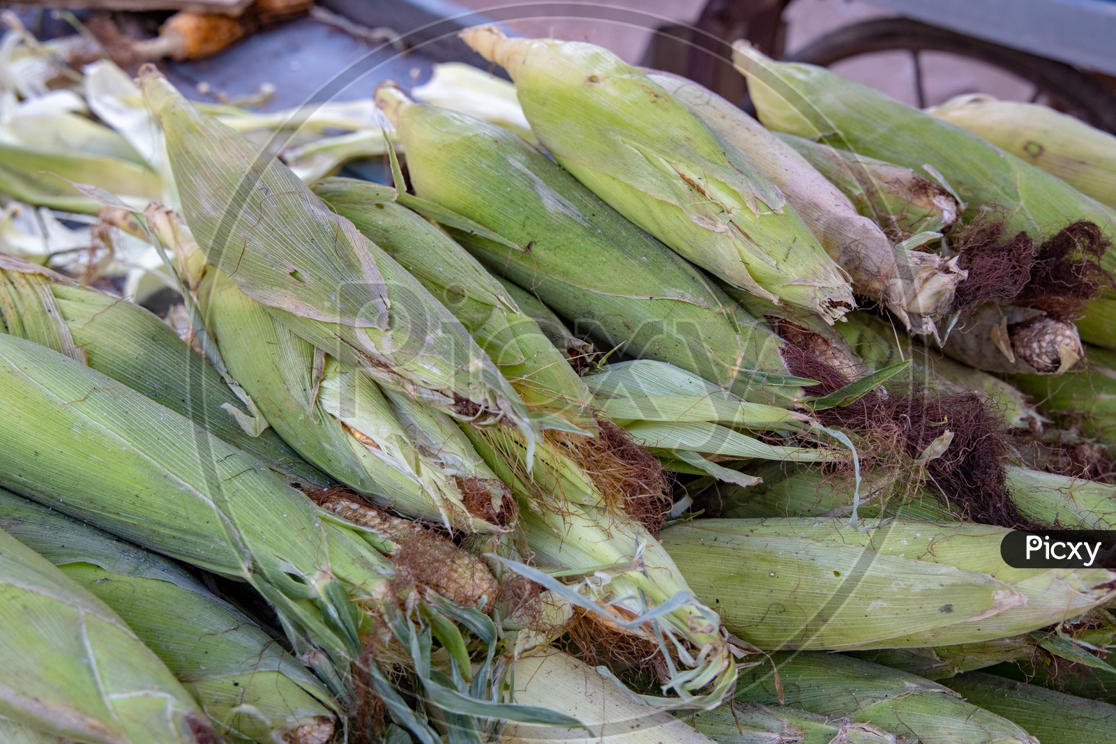 Corn in  a Vendor Stall