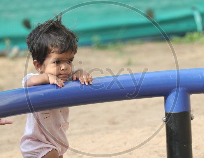 Indian Children Playing in a Park