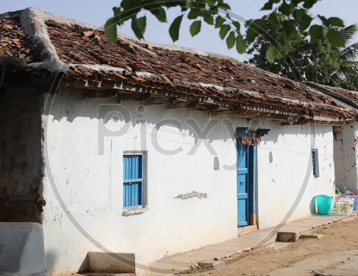 Tile Huts In Rural Villages