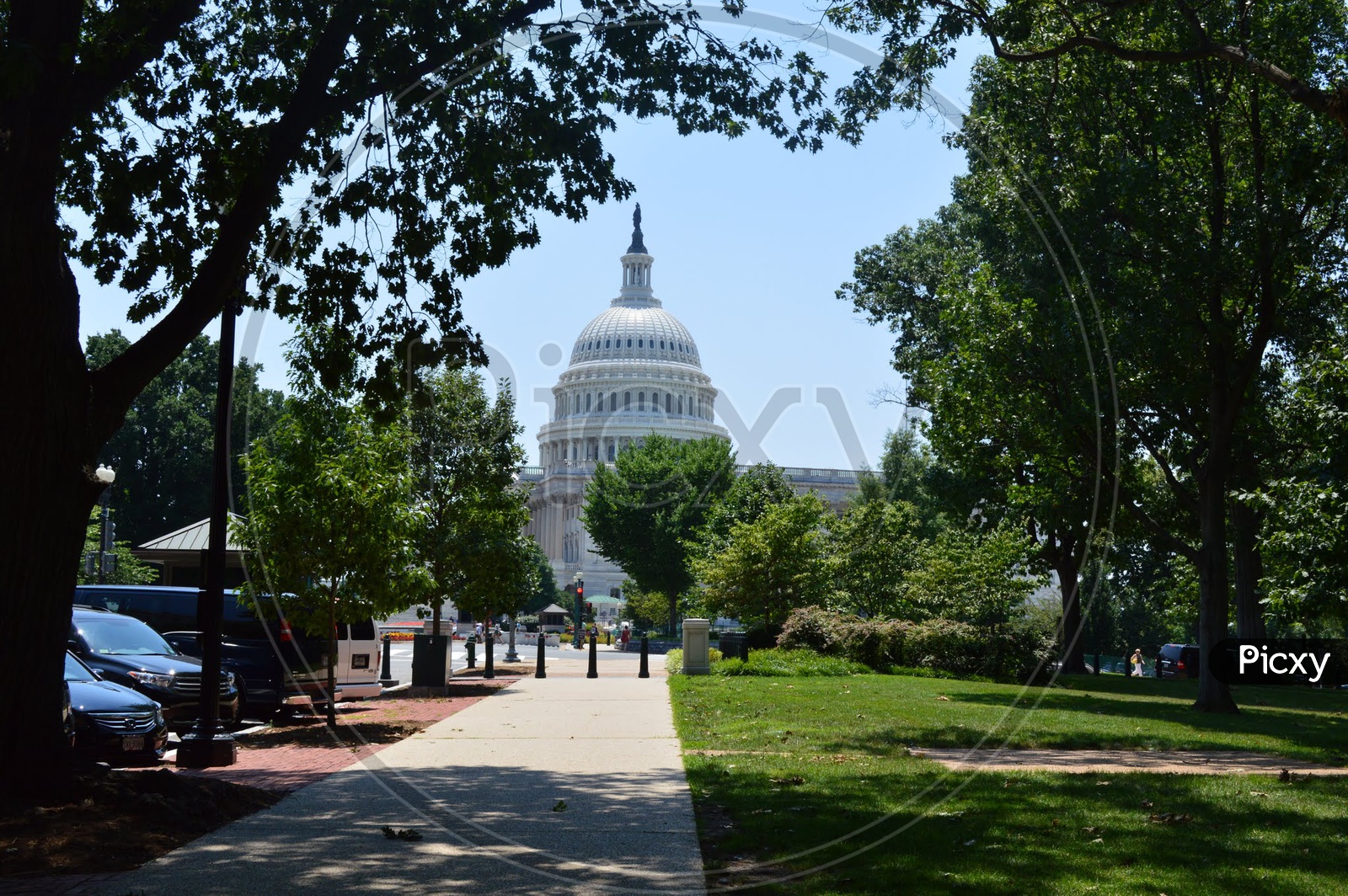 A View Of US Capitol Or Capitol Building  is Home Of  United States Congress  Building