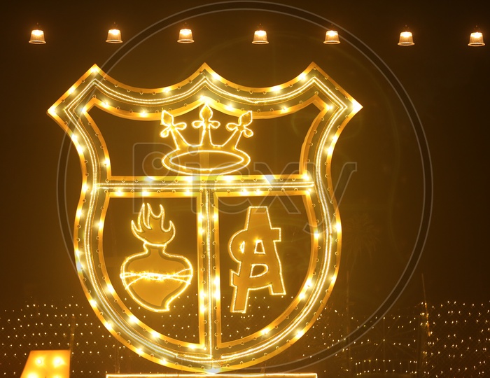 School Emblem Led Light  Decoration