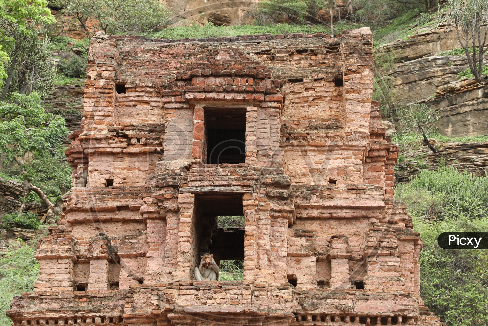 Old Ruins Of A Hindu Temple Shrine At Yaganti Temple