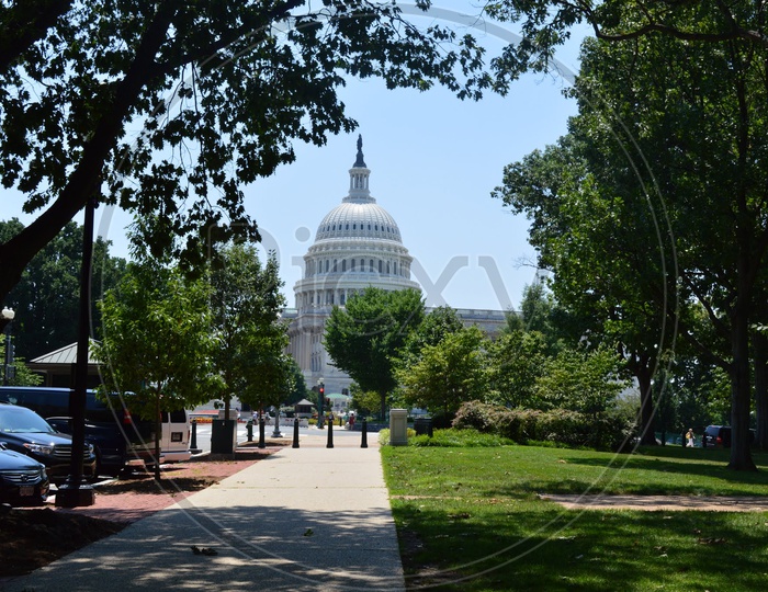 A View Of US Capitol Or Capitol Building  is Home Of  United States Congress  Building