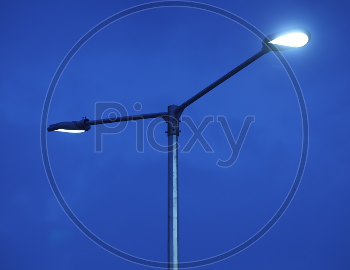 Street Light Pole With Lamp Post