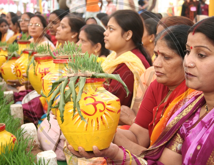 Hindu festival Chath Puja by women