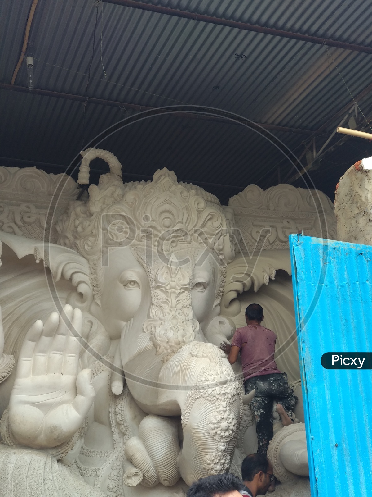 Ganesh Idol Making at Dhoolpet for Ganesh Chathurthi