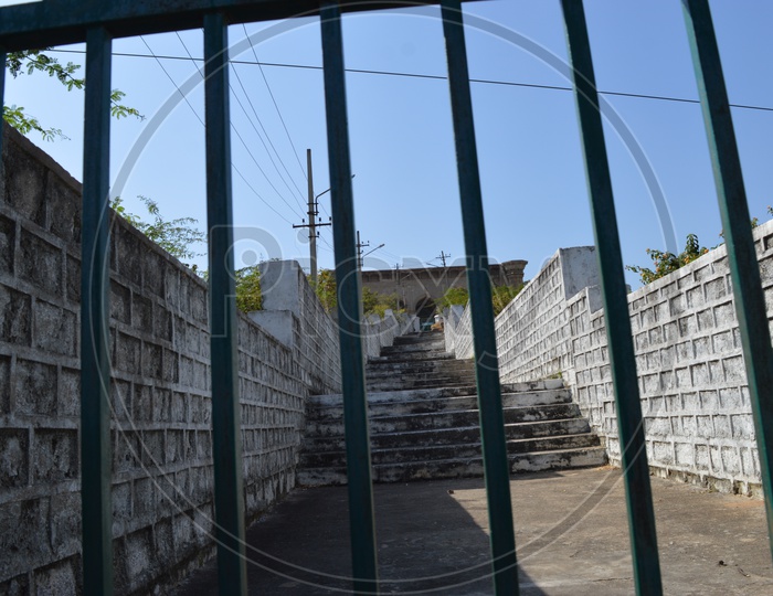 Steps to Pahadi Shareef Dargah