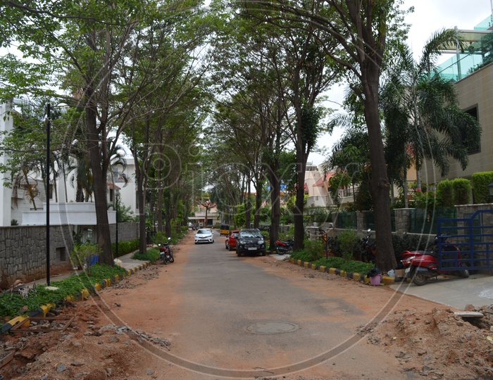 Houses And Streets in a Residential Colony