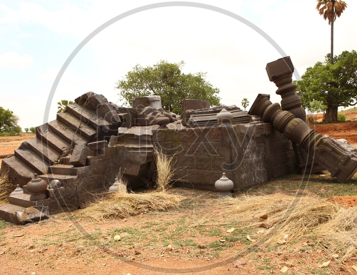 Old Ruins Of Ancient Hindu temple