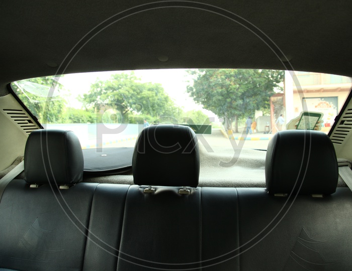 Interior of a Meru Cab