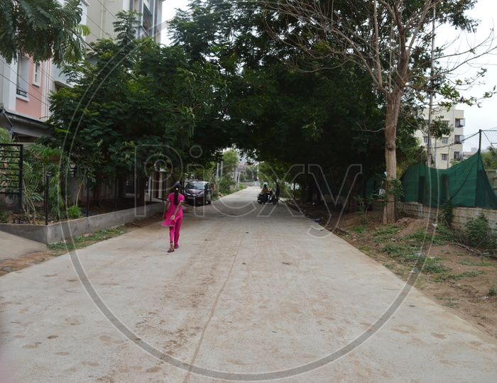 Roads streets In Residential Colony