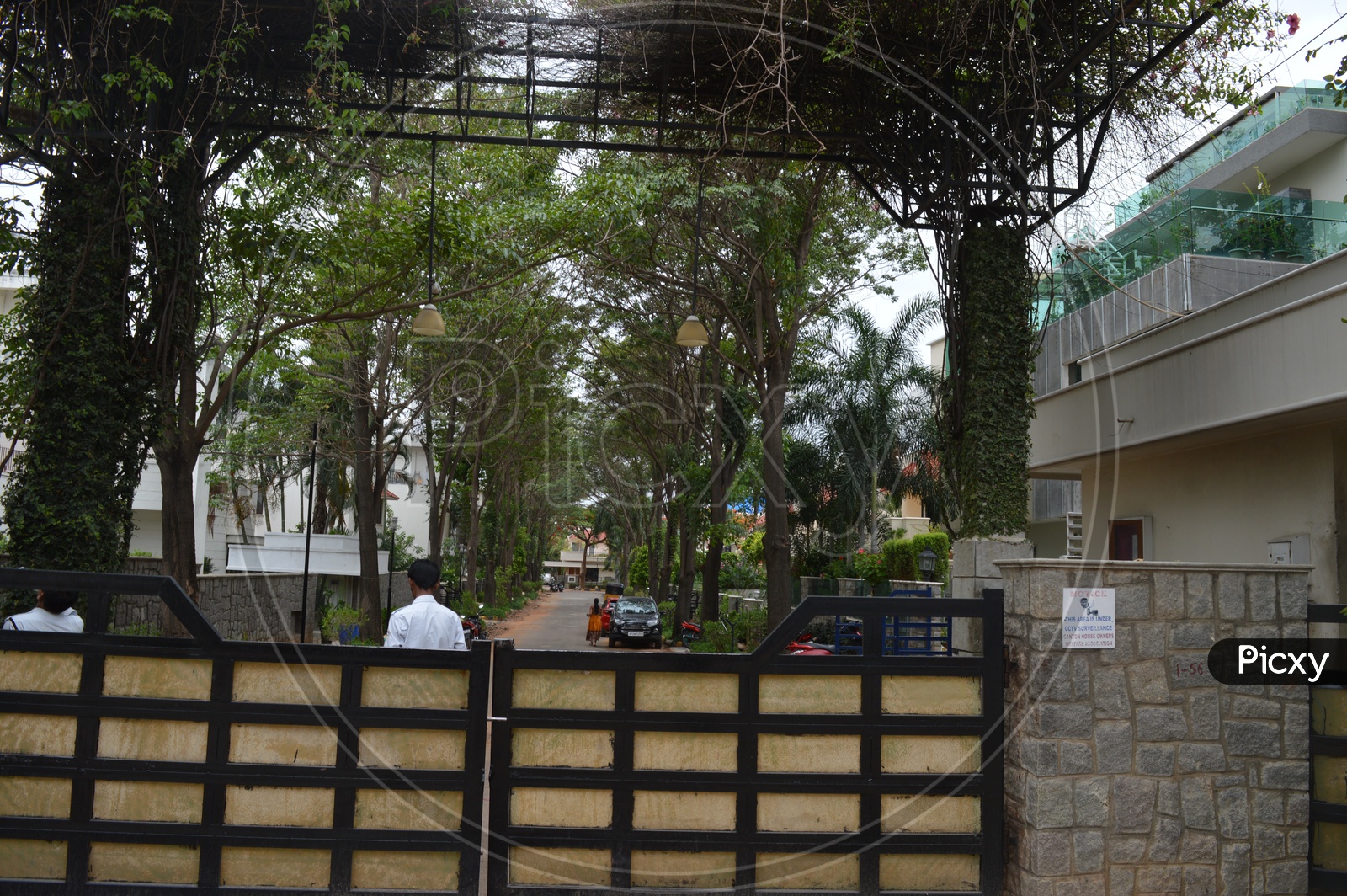Entrance Gate to Individual Houses villas in a Residential Colony