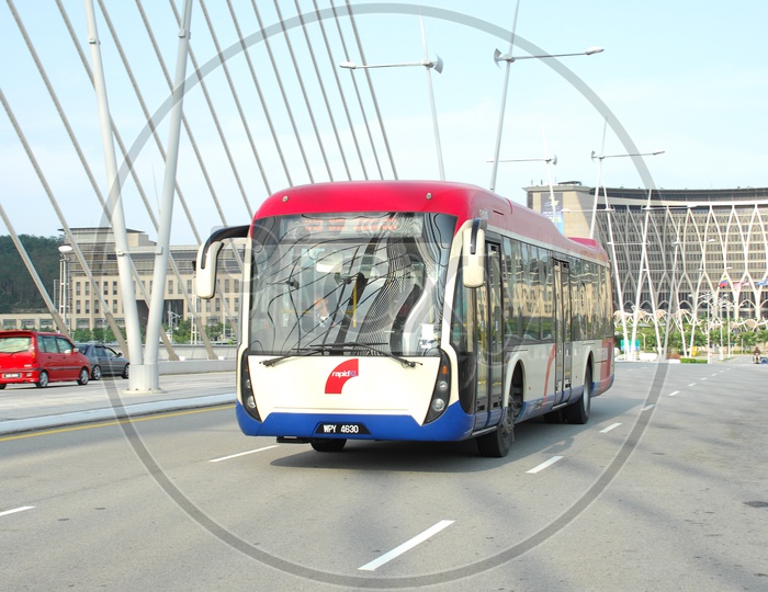 Bus on Seri Saujana Bridge