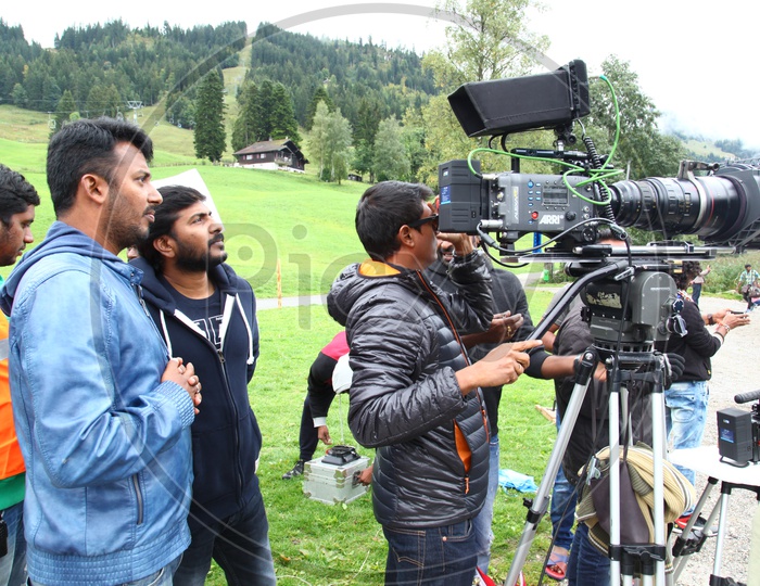 Movie Working Stills With Shooting Camera