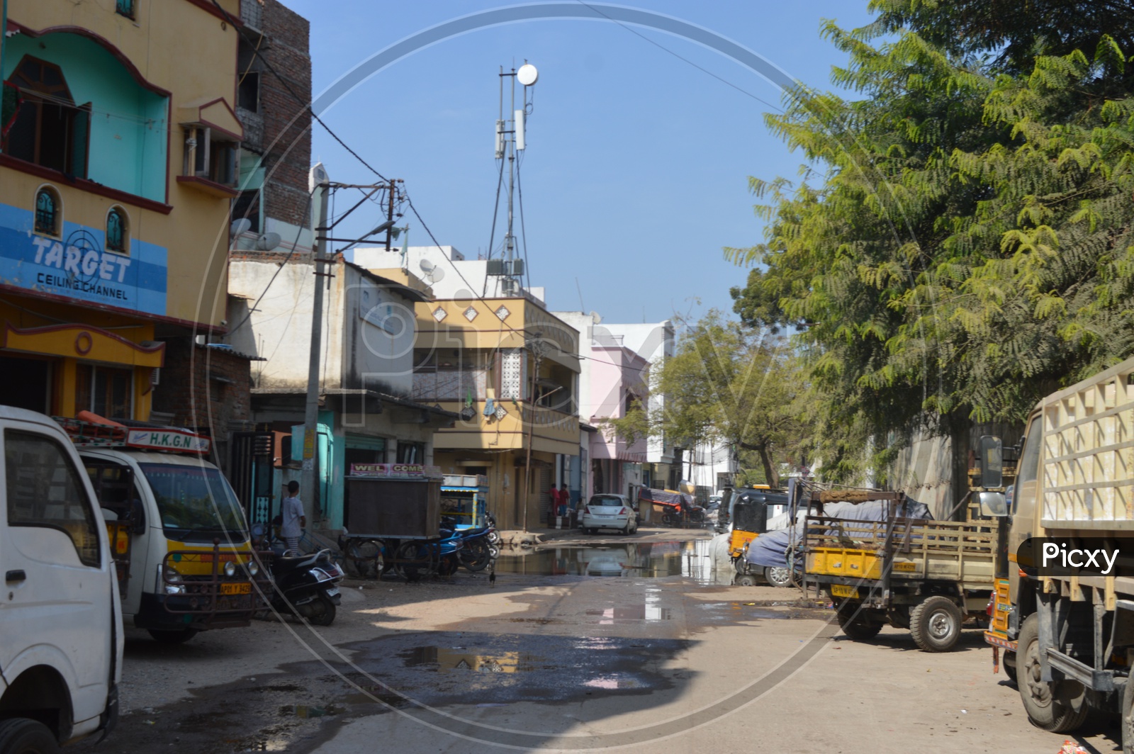 Streets and Roads Of a Residential Colony Area