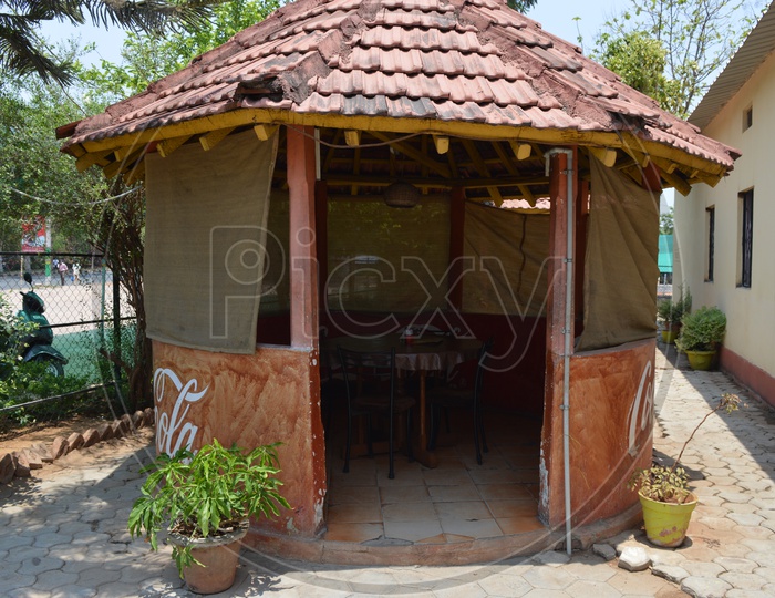Village Theme Dhaba With Huts
