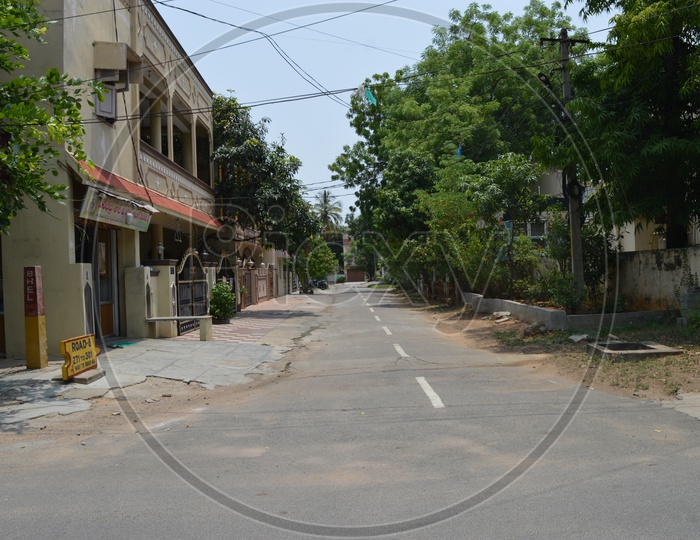 A View Of Roads Or Streets In an Residential Area  or Colony
