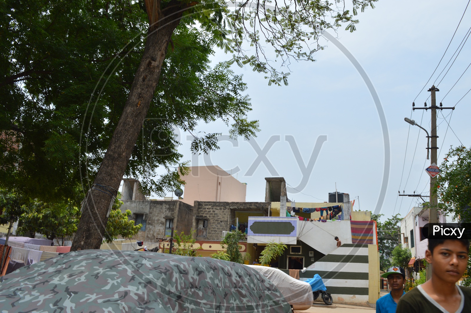 Houses In Residential Area Colony