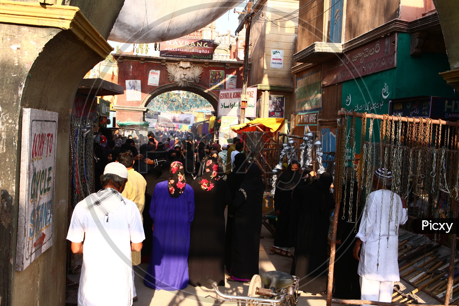 Busy Vendor Street Market