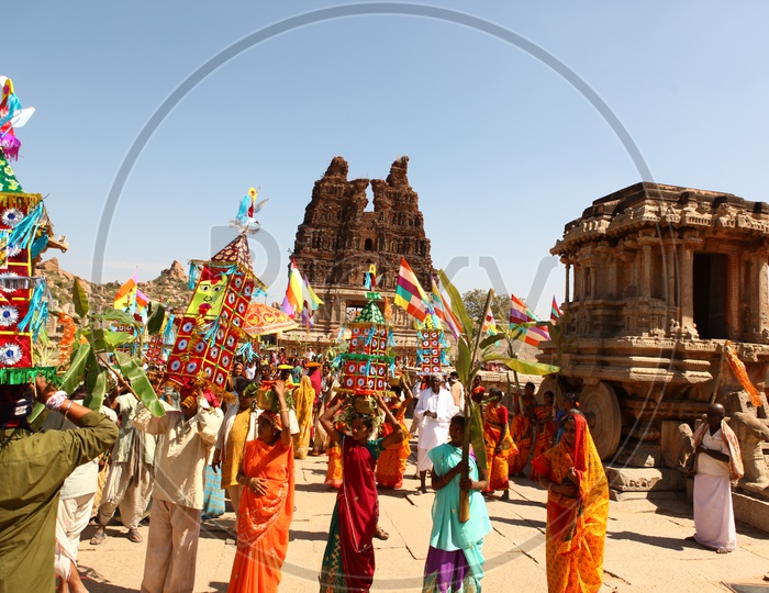 Local Festival Celebrations In an Ancient Temple
