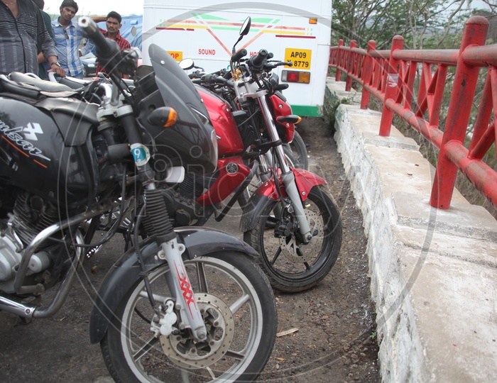 Bikes Parked at Parking Place