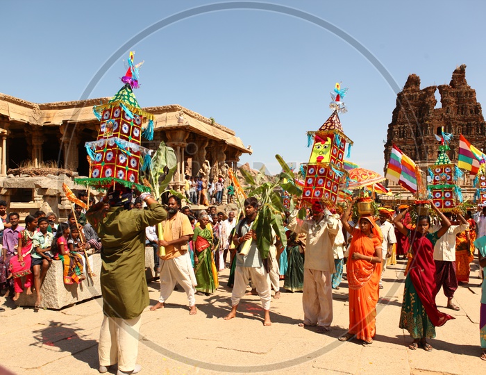 Local Festival Celebrations In an Ancient Temple