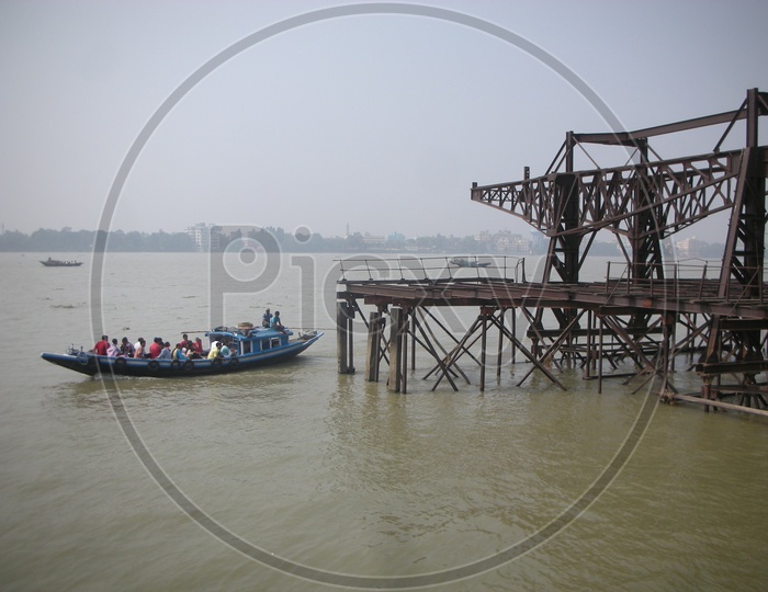 Commuting Boats On Hooghly River