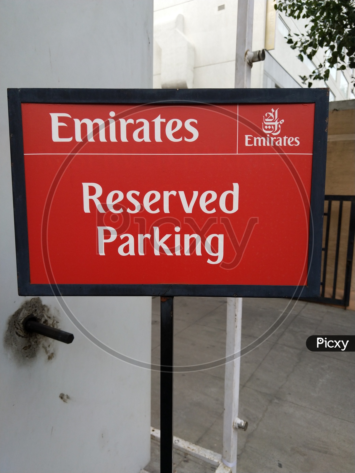Emirates Branding on Parking Board