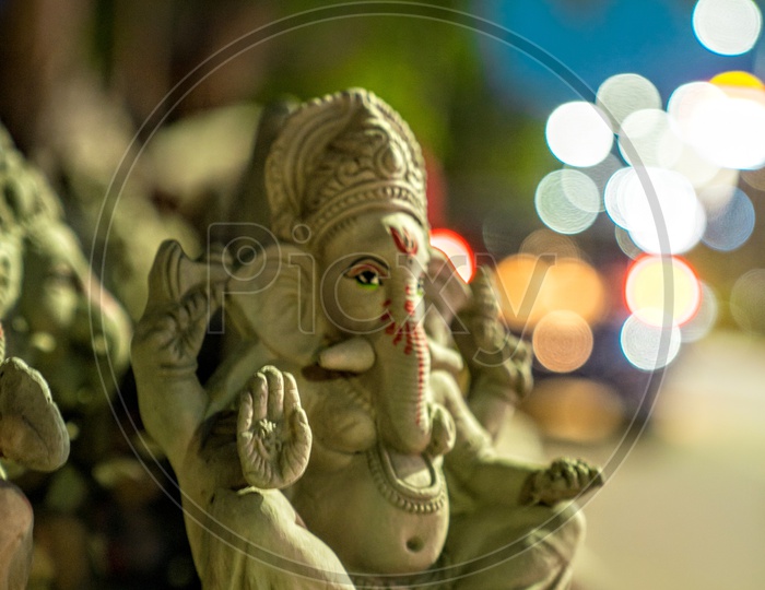 Ganesha made of clay