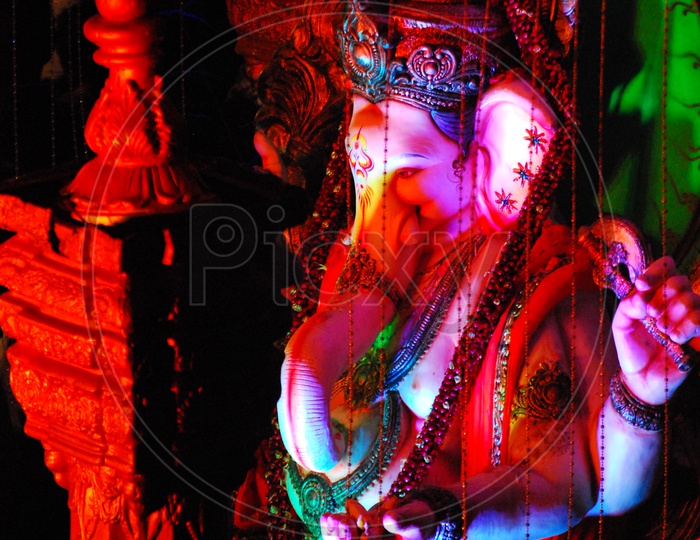 Lord Ganesha Pic During the Festival