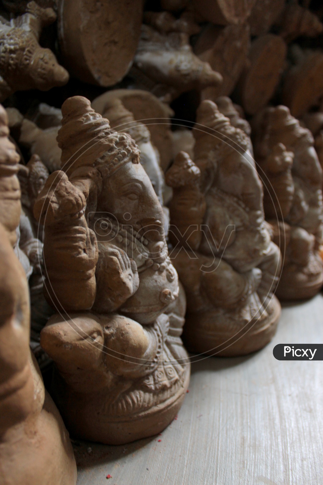 Clay Ganesha Idols