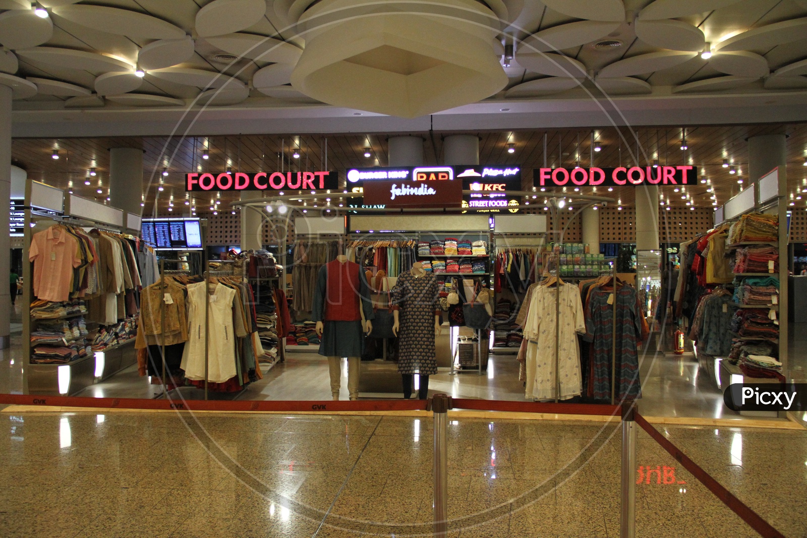Clothes Outlets in a Shopping Mall