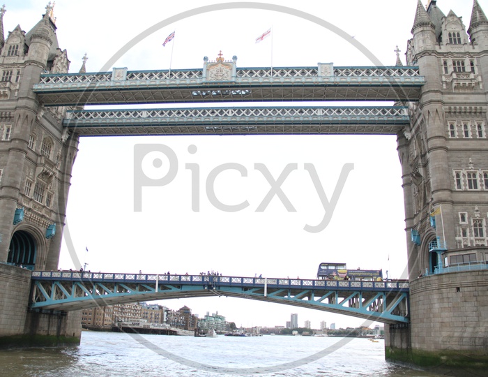 Tower Bridge on Thames River