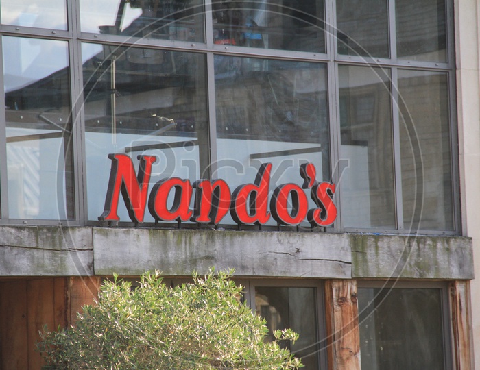 Closeup Shot of Nando's Logo