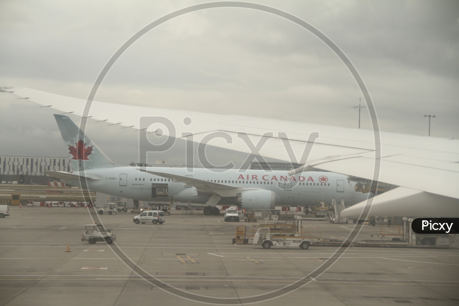 Air Canada Plane in Heathrow Airport