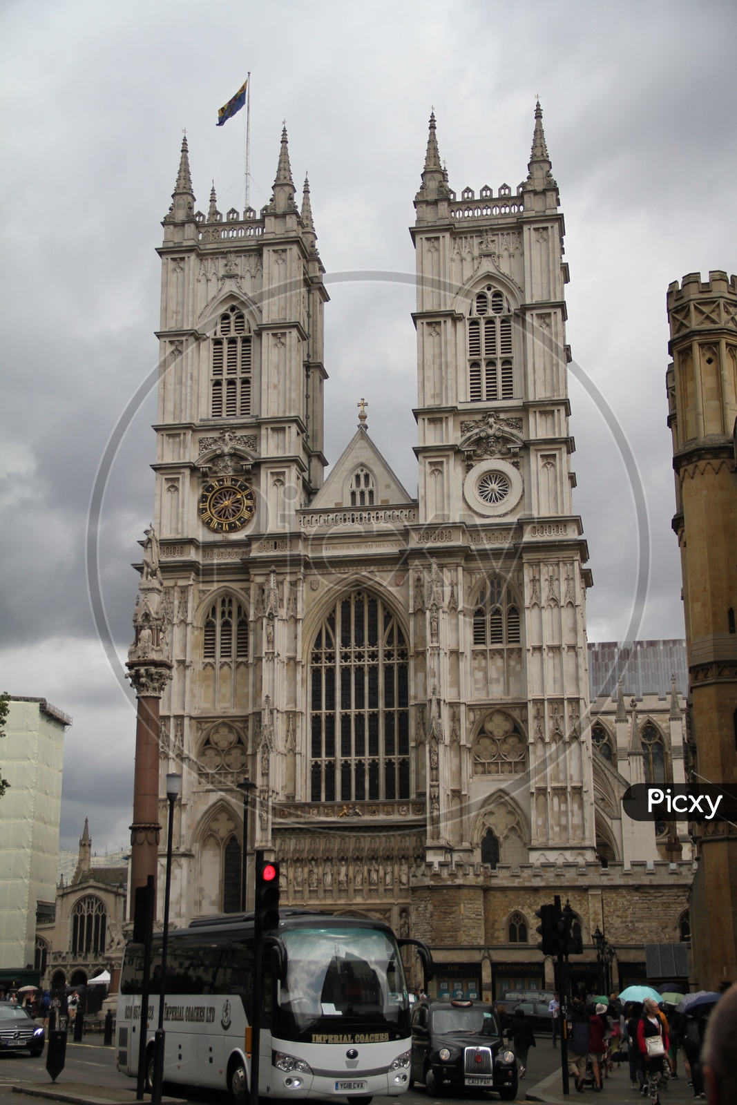 Westminster Abbey or Collegiate church in London