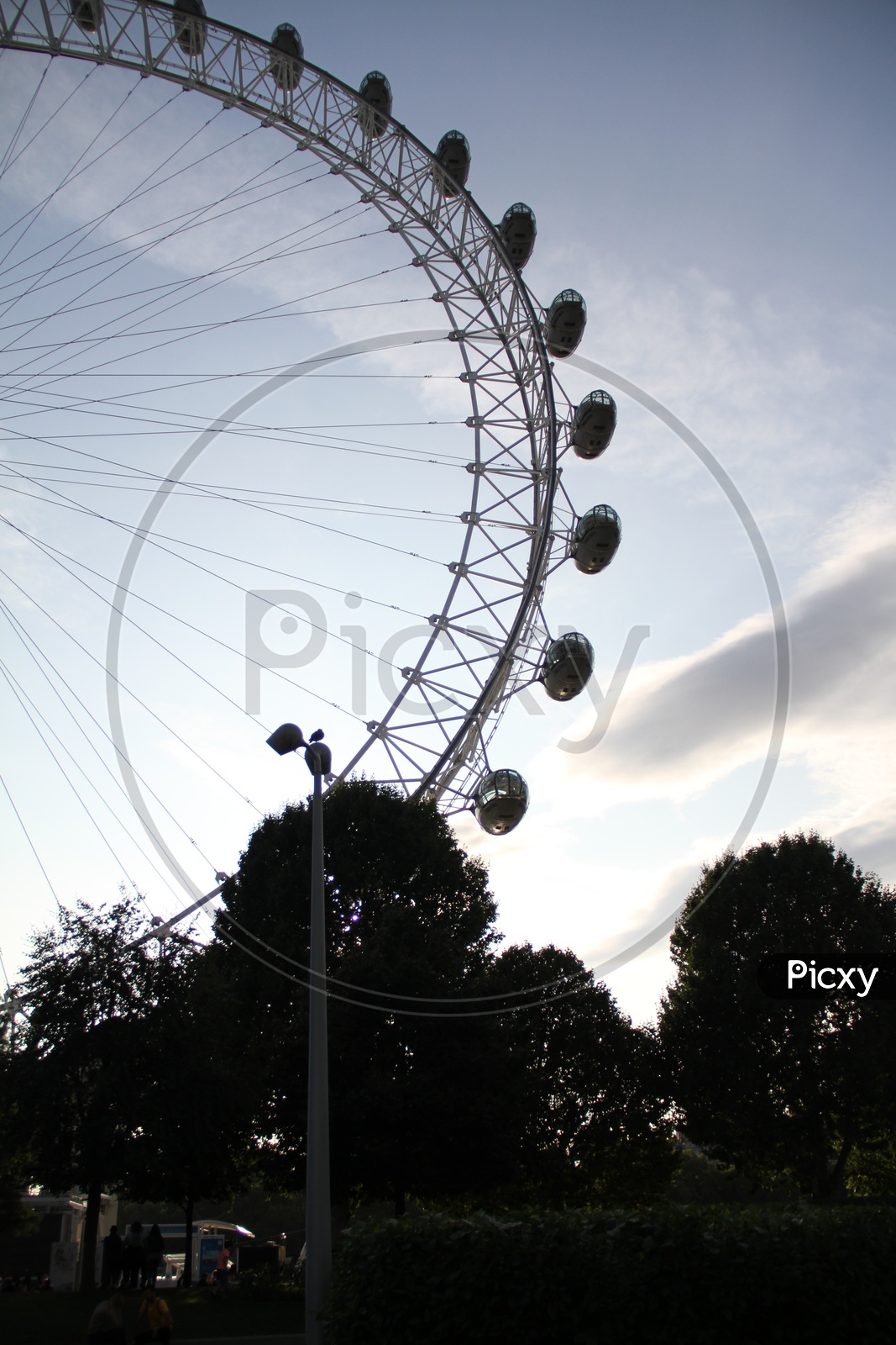 Closeup Shot of London Eye