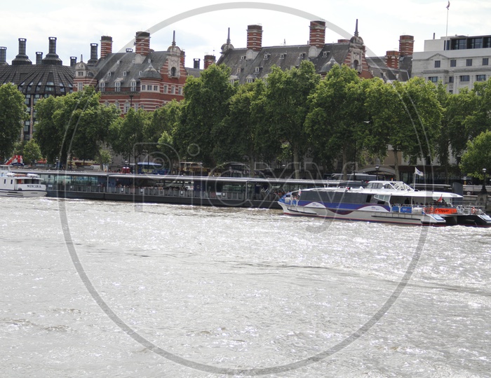 Tourist Boats on Thames River