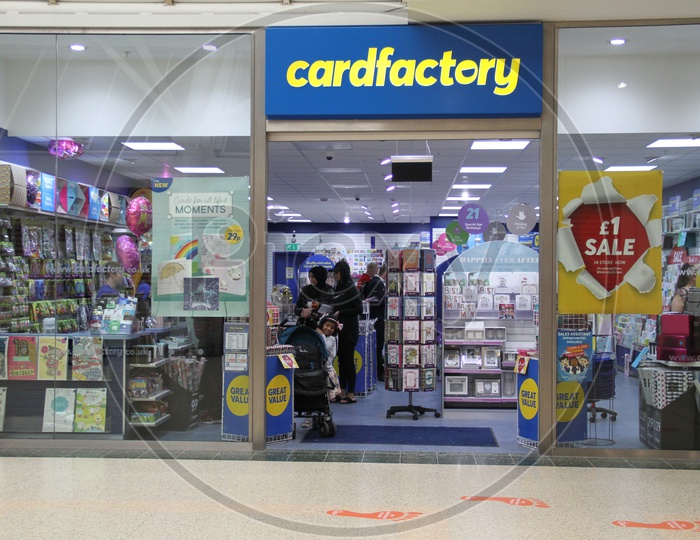 Card Factory Store in a Shopping Mall