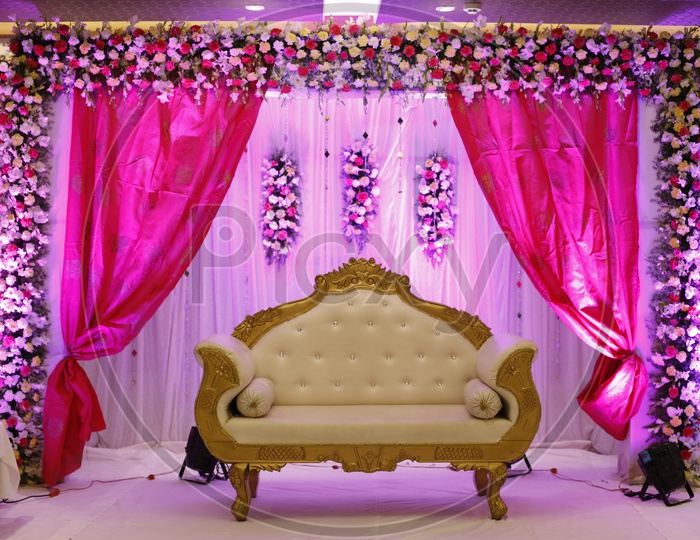 A Maharaja chair on the stage