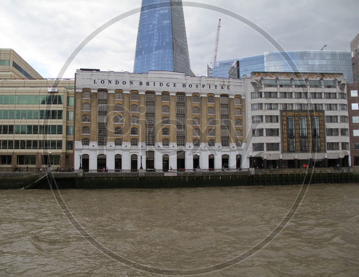 London Bridge Hospital on Thames River