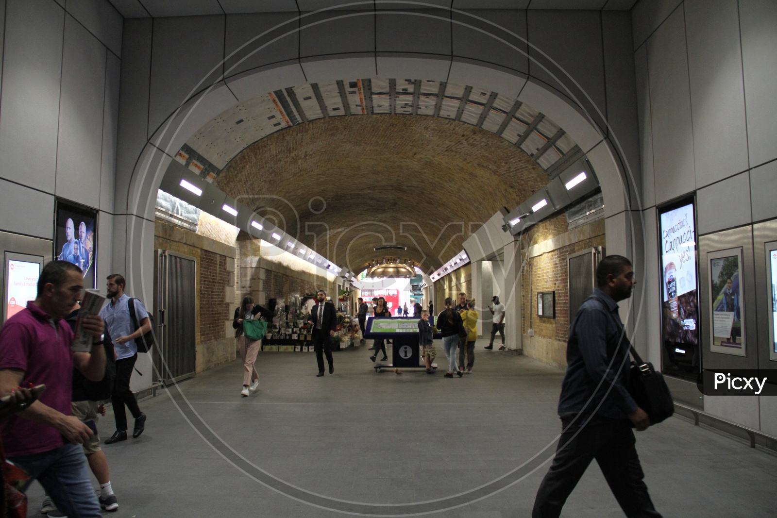 People in a Underground Railway Station