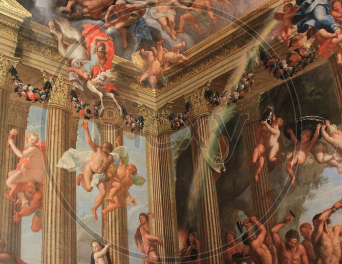 The Heaven Room with paintings on Ceiling