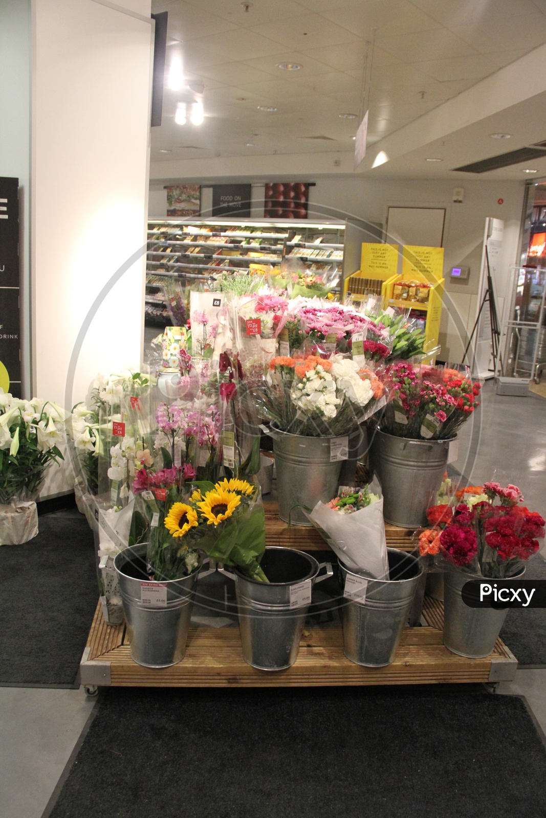 Flower Bouquets in a Shop